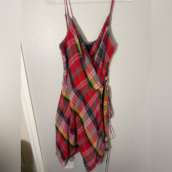 Polo by Ralph Lauren Multicolor Plaid Linen Wrap Dress - threedaughtersproperties.com Polo by Ralph Lauren Multicolor Plaid Linen Wrap Dress - threedaughtersproperties.com